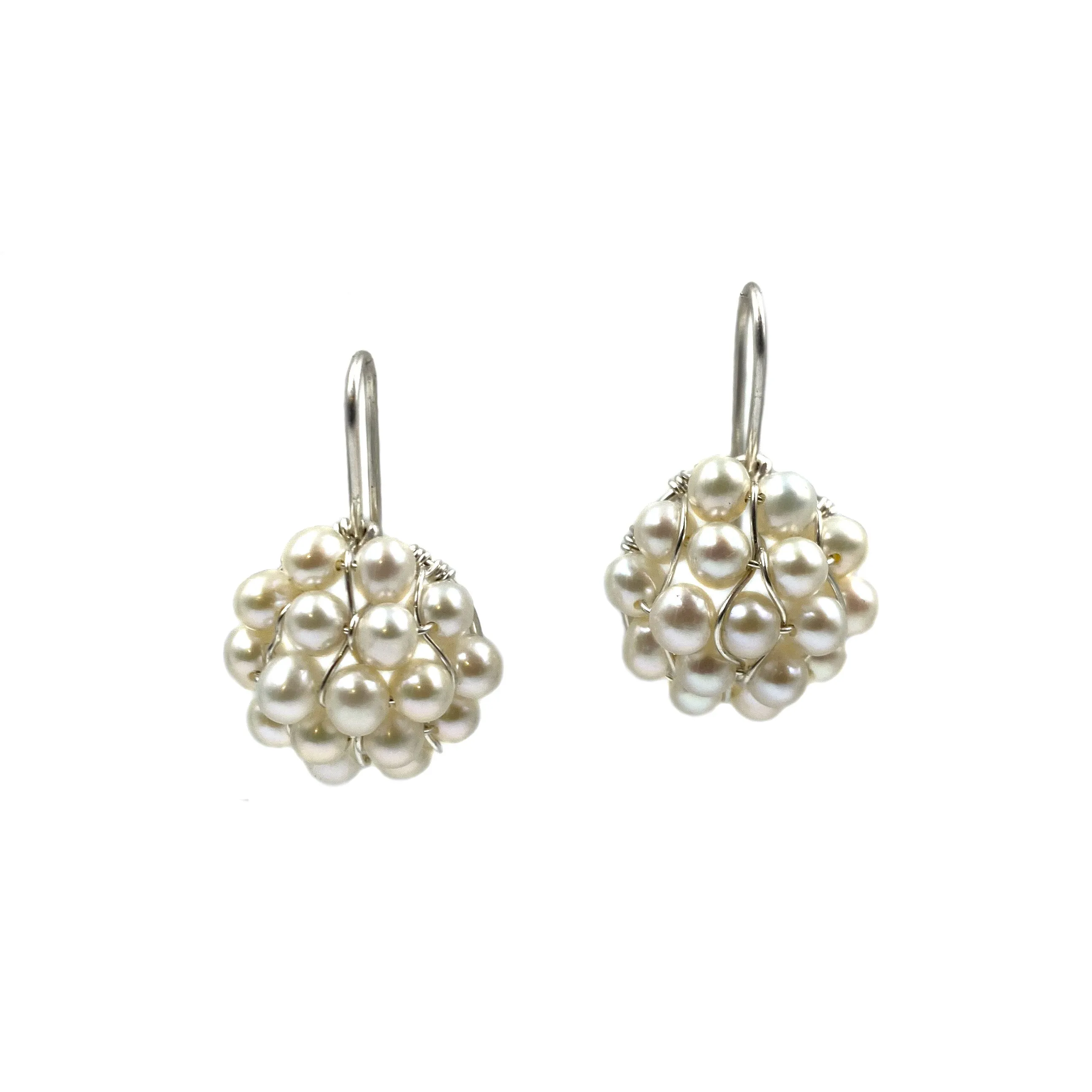 Pompeiian White Pearl Earrings