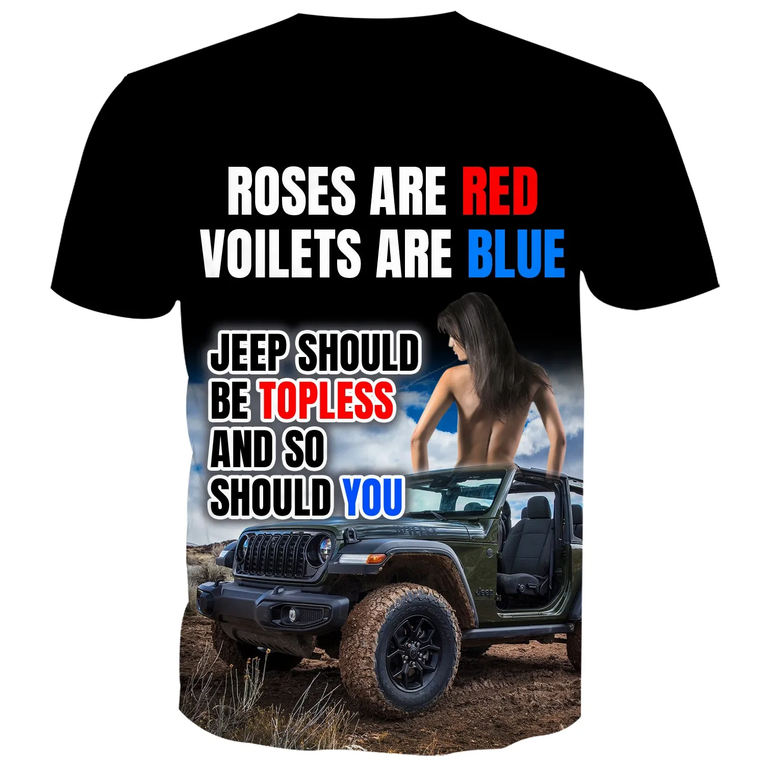 Roses are red, Voilets are Blue - T-Shirt