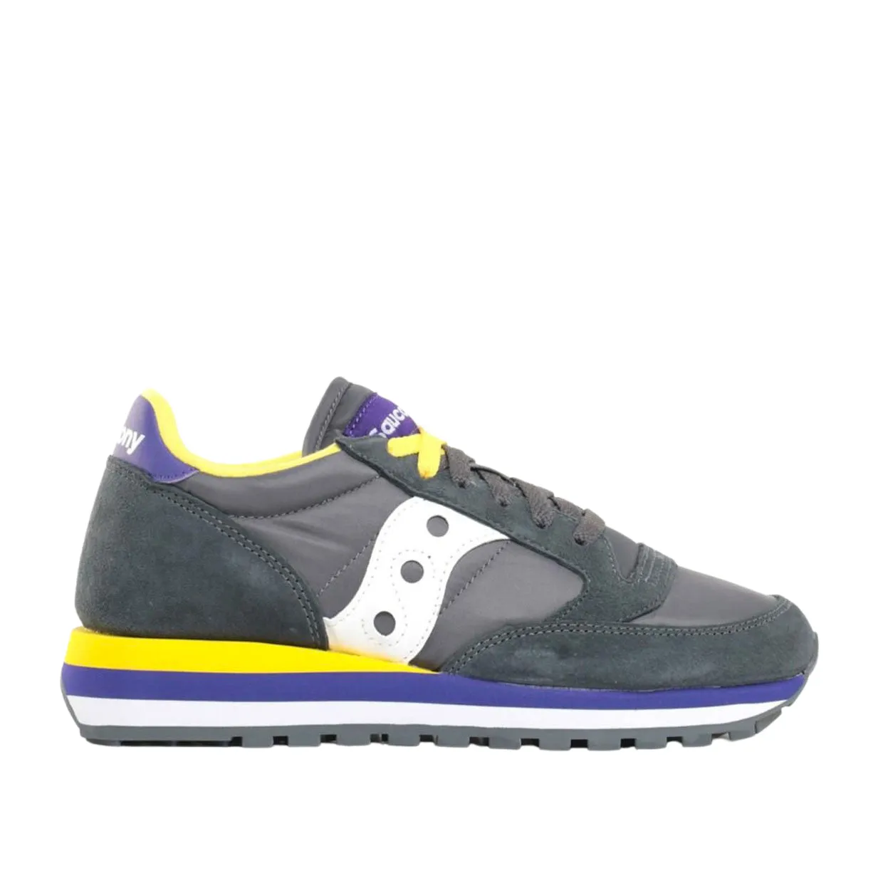 Sneakers Donna Saucony Jazz Triple Grigio / Giallo / Viola