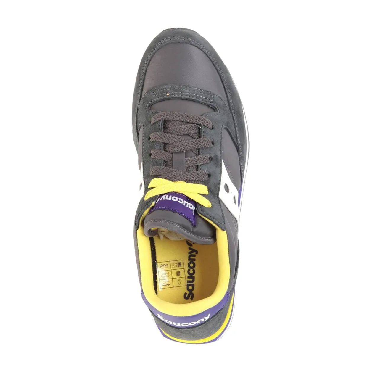 Sneakers Donna Saucony Jazz Triple Grigio / Giallo / Viola