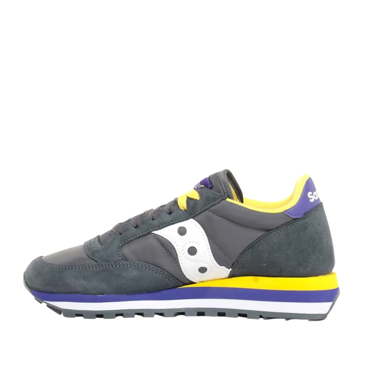 Sneakers Donna Saucony Jazz Triple Grigio / Giallo / Viola