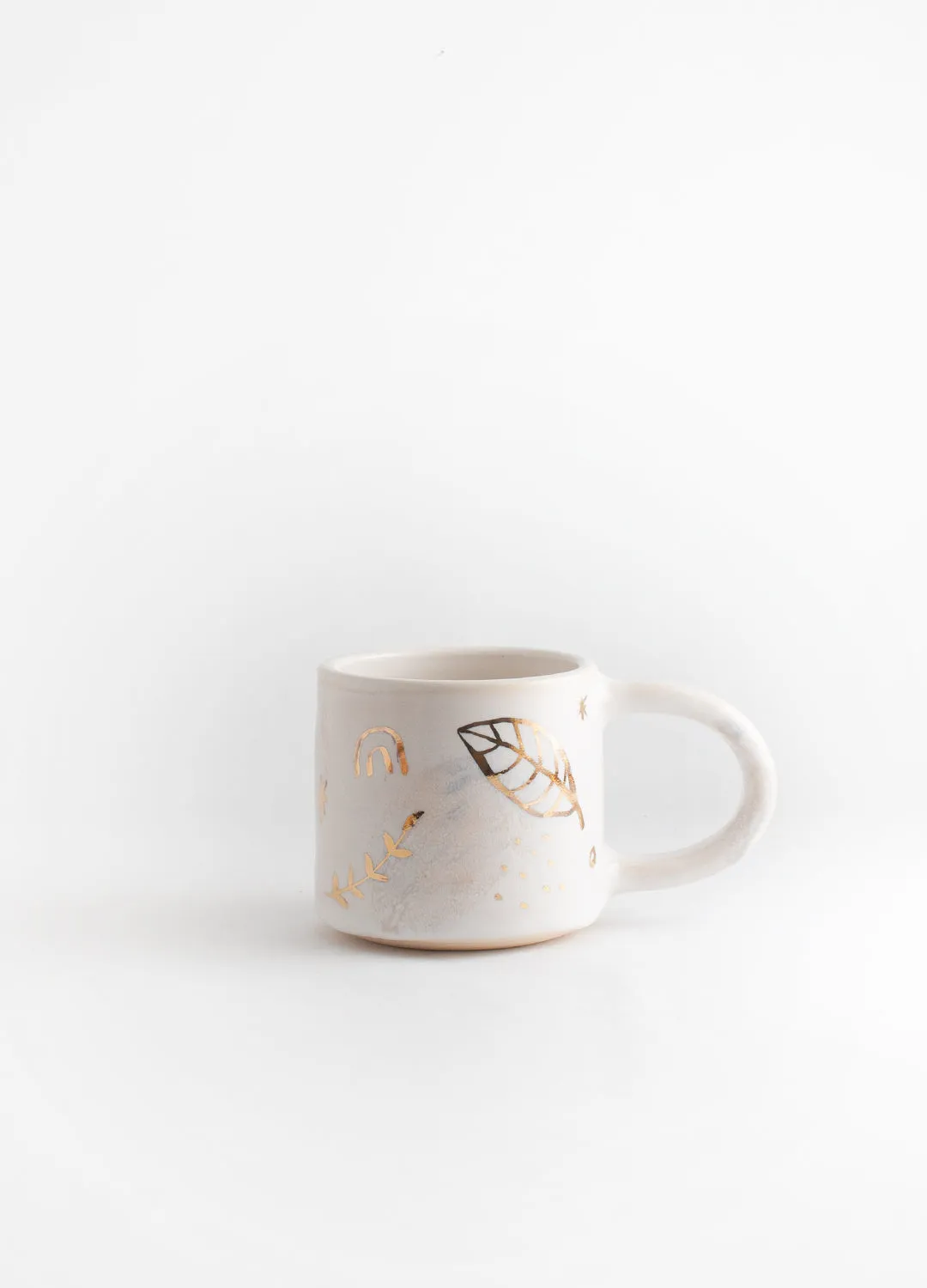 Snow Doodle Gold Small Mug