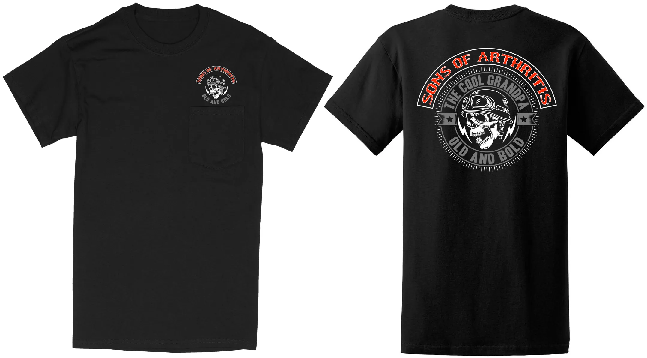 Sons of Arthritis Old & Bold Chapter - Black (See Styles)