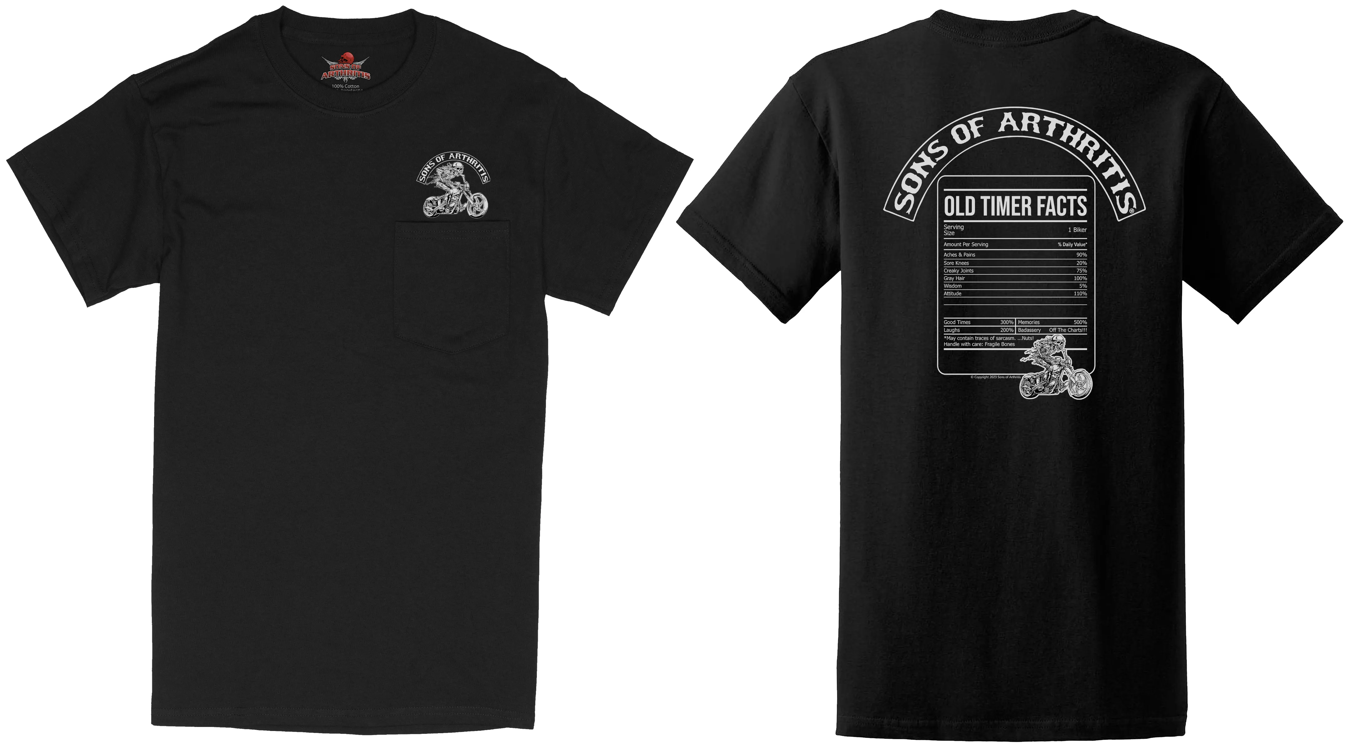 Sons of Arthritis Old Timer Facts - Black (See More Styles)