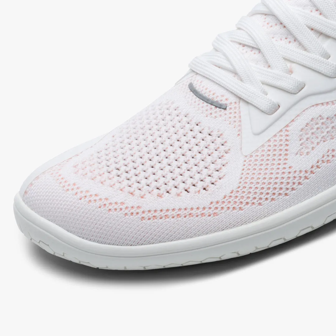 Vivobarefoot Primus Lite Knit Mens - White/Peach Melba